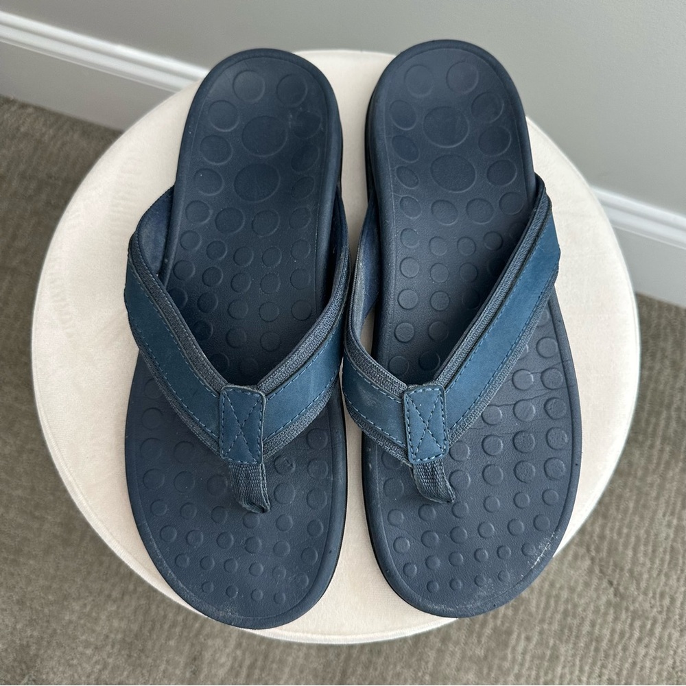 Vionic Tide II Men's Blue Orthotic Flip-Flops